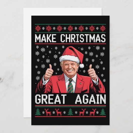 Weihnachten wieder großartig Weihnachten Trump Ugl (Vorne/Hinten)