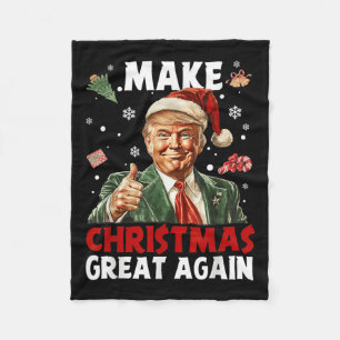 Weihnachten wieder großartig Weihnachten Trump Wei Fleecedecke