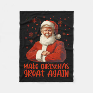 Weihnachten wieder großartig Weihnachten Trump Wei Fleecedecke