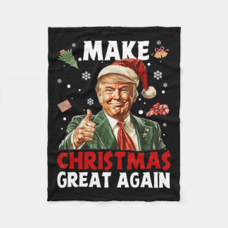 Weihnachten wieder großartig Weihnachten Trump Wei Fleecedecke