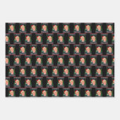 Weihnachten wieder großartig Weihnachten Trump Wei Geschenkpapier Set (Vorderseite)