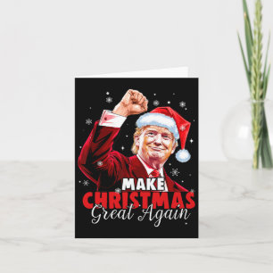 Weihnachten wieder großartig Weihnachten Trump Wei Karte