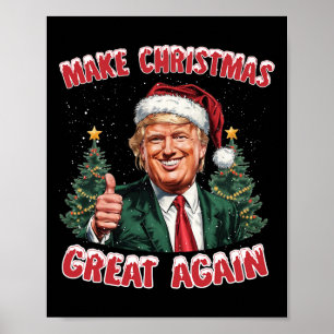 Weihnachten wieder großartig Weihnachten Trump Wei Poster