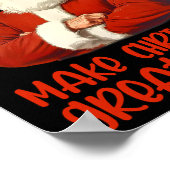 Weihnachten wieder großartig Weihnachten Trump Wei Poster (Ecke)