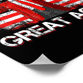 Weihnachten wieder großartig Weihnachten Trump Wei Poster (Ecke)