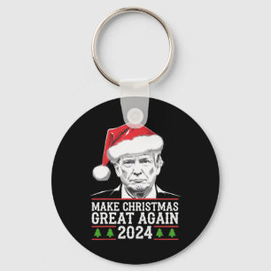 Weihnachten wieder großartig Weihnachten Trump Wei Schlüsselanhänger