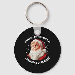 Weihnachten wieder großartig Weihnachten Trump Wei Schlüsselanhänger