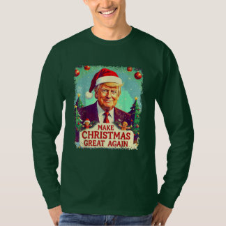 Weihnachten wieder großartig Weihnachten Trump Wei T-Shirt