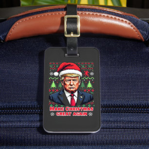 Weihnachten wieder großartig Weihnachten Ugly Xmas Gepäckanhänger