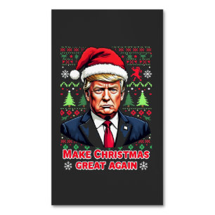 Weihnachten wieder großartig Weihnachten Ugly Xmas Magnetische Visitenkarte