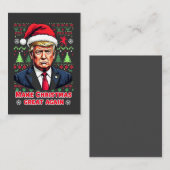 Weihnachten wieder großartig Weihnachten Ugly Xmas Mitteilungskarte (Vorne/Hinten)