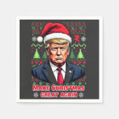 Weihnachten wieder großartig Weihnachten Ugly Xmas Serviette (Vorderseite)