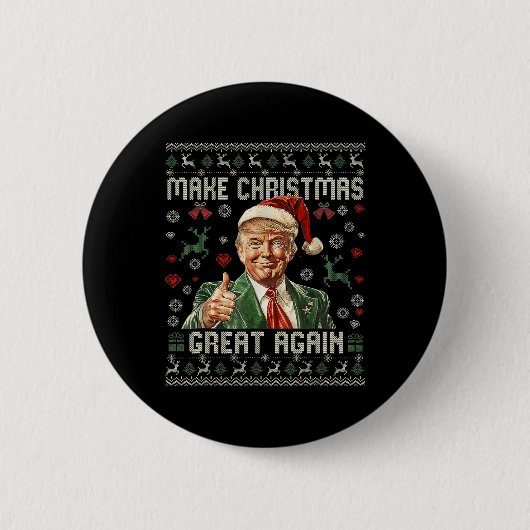 Weihnachten wieder großartig Weihnachten Weihnacht Button (Vorderseite)