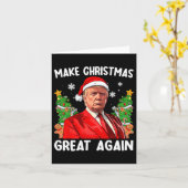 Weihnachten wieder großartig Weihnachten Weihnacht Karte (Gelbe Blume)