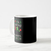 Weihnachten wieder großartig Weihnachtsmann Trump Kaffeetasse (Vorderseite Links)