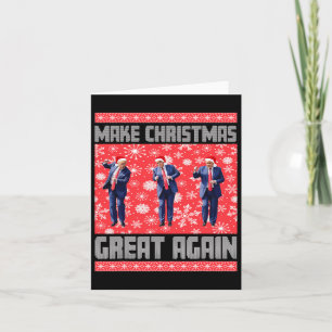 Weihnachten wieder großartig Weihnachtsmann Trump  Karte