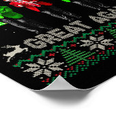 Weihnachten wieder großartig Weihnachtsmann Trump  Poster (Ecke)