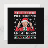 Weihnachten wieder großartig Xmas Funny Trump Paja (Vorne/Hinten)