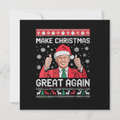 Weihnachten wieder großartig Xmas Funny Trump Paja (Vorderseite)