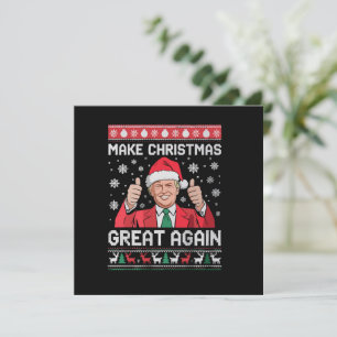 Weihnachten wieder großartig Xmas Funny Trump Paja Einladung