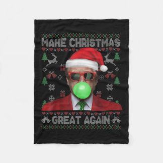 Weihnachten wieder großartig Xmas Funny Trump Paja Fleecedecke