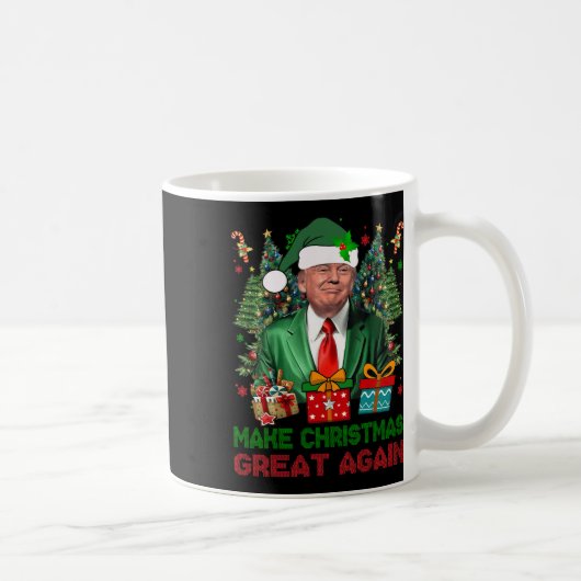 Weihnachten wieder großartig Xmas Funny Trump Paja Kaffeetasse (Rechts)