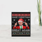 Weihnachten wieder großartig Xmas Funny Trump Paja Karte (Vorderseite)