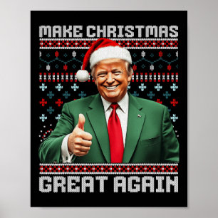 Weihnachten wieder großartig Xmas Funny Trump Paja Poster