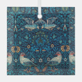 Weihnachten, William Morris Ornament Aus Glas (Vorderseite)