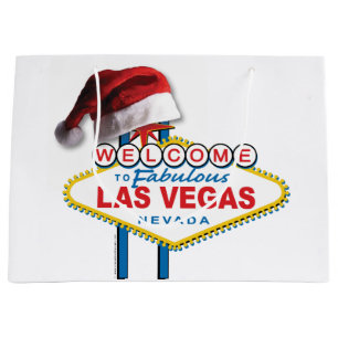 Weihnachten Willkommen im Zeichen von Las Vegas Große Geschenktüte