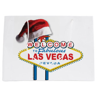 Weihnachten Willkommen im Zeichen von Las Vegas Große Geschenktüte