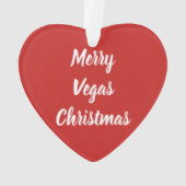 Weihnachten Willkommen im Zeichen von Las Vegas Ornament (Rückseite)