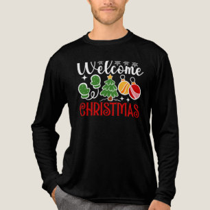 Weihnachten Willkommen Tri-Blend Shirt