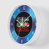 Weihnachten Willkommen Uhr (Winkel)