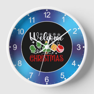 Weihnachten Willkommen Uhr
