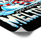 Weihnachten Winter Alles ist gut, nur ein Meltdo z Poster (Ecke)