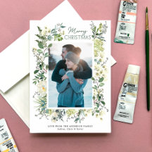 Weihnachten Winter Botanische Wasserfarbe