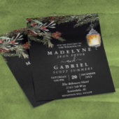 Weihnachten Winter Elegante Pine Drop Schwarze Hoc Flyer