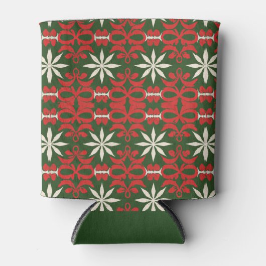 Weihnachten/Winter gemustert Dosenkühler (Vorderseite)