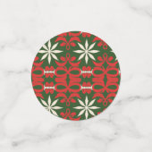 Weihnachten/Winter gemustert Konfetti (Klein Vorderseite)