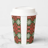 Weihnachten/Winter gemustert Pappbecher (Links)