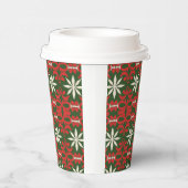 Weihnachten/Winter gemustert Pappbecher (Rechts)
