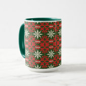 Weihnachten/Winter gemustert Tasse (Vorderseite Links)