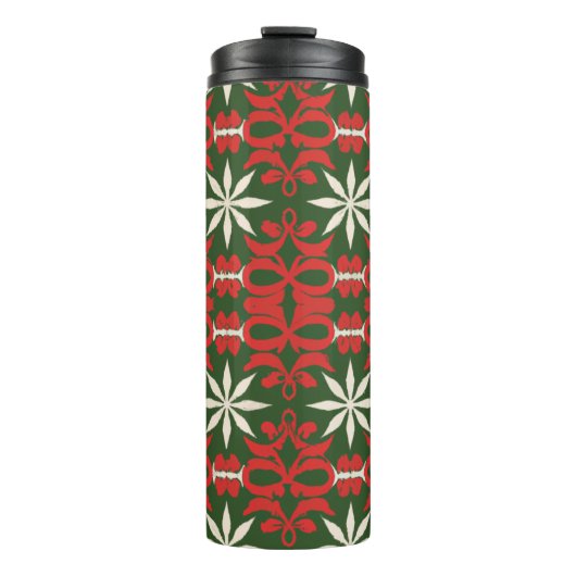 Weihnachten/Winter gemustert Thermosbecher (Vorderseite)