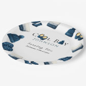 Weihnachten Winter gemütliche Junge zwei Pappteller (Schrägansicht)