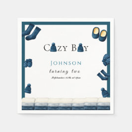 Weihnachten Winter gemütliche Junge zwei Serviette