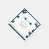 Weihnachten Winter gemütliche Junge zwei Serviette (Ecke)