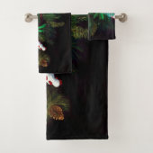 Weihnachten Winter Green Man Badhandtuch Set (Insitu)