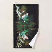 Weihnachten Winter Green Man Badhandtuch Set (Handtuch)