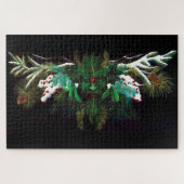 Weihnachten Winter Green Man Puzzle (Horizontal)